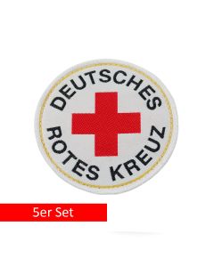 DRK Rundlogo 8 cm rund - 5er Set