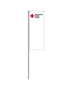 Flagge/Fahne DRK-Logo B150 x H400 cm mit Tunnelzug