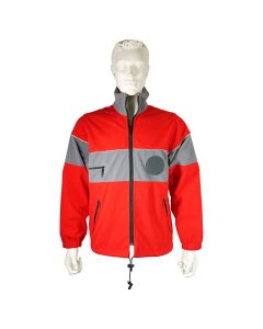 DRK Fleecejacke rot/grau